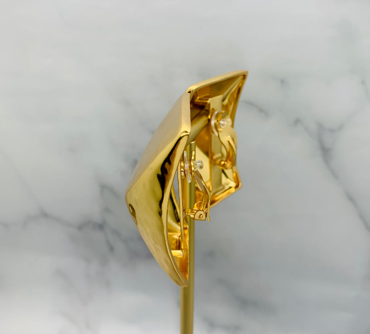 YSL YVES SAINT LAURENT Gold Tone Earrings - Pre owned