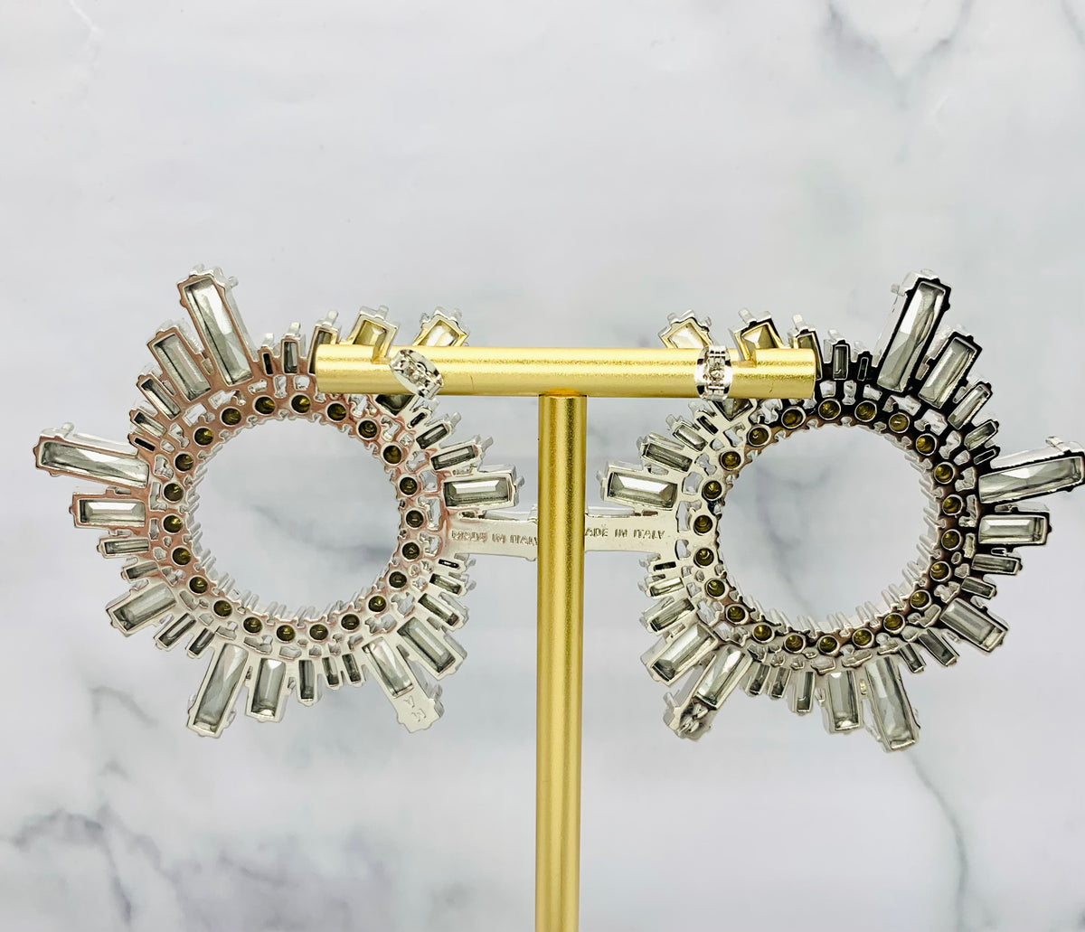 AMINA MUADDI Begum Rhinestone Earrings - Pre owned