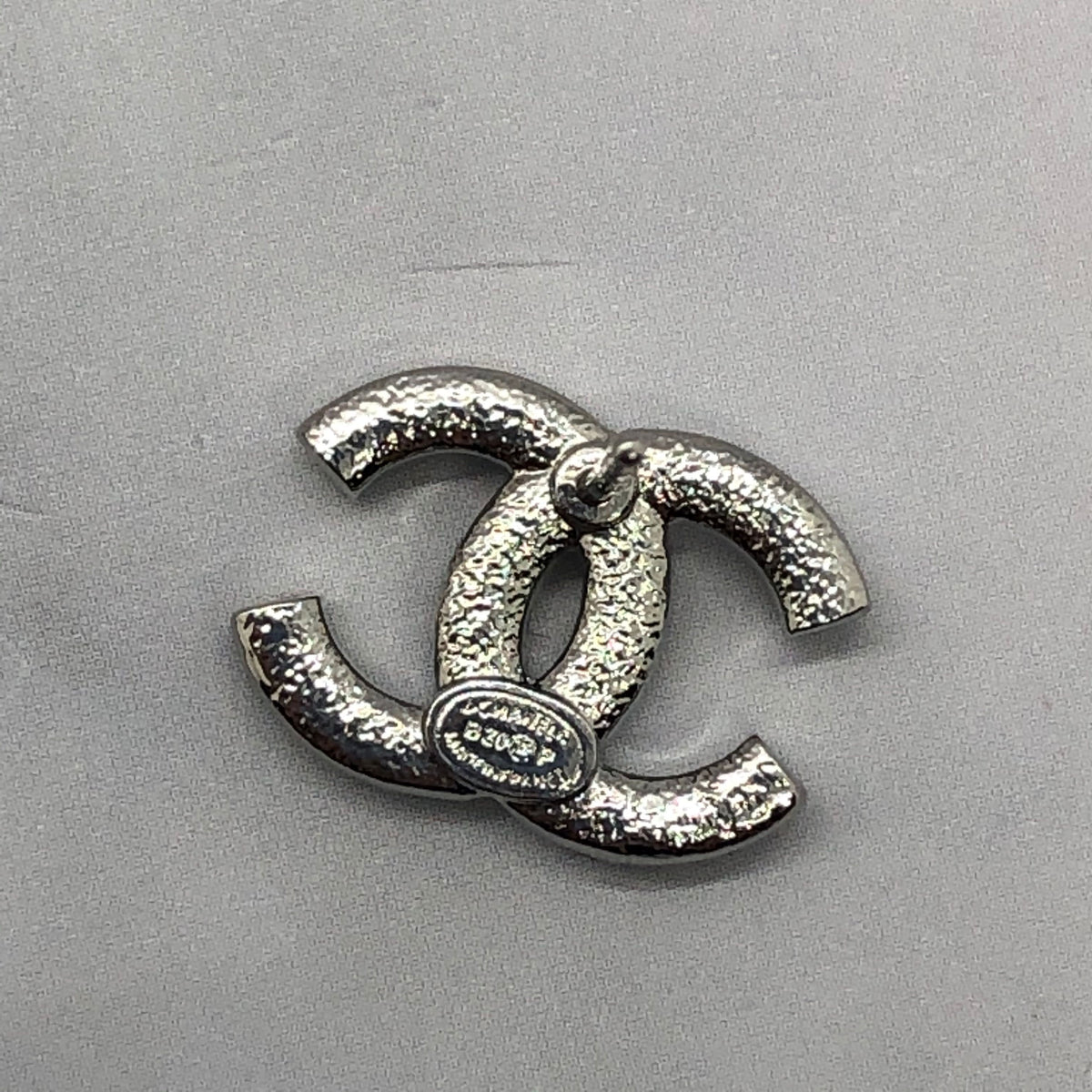 CHANEL CC Light Gold Rhinestone Earrings - USED