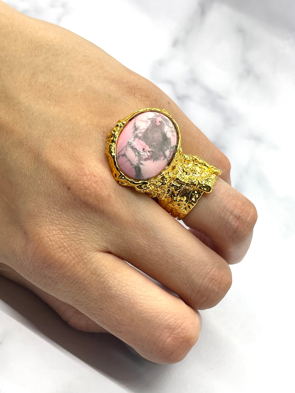 YSL YVES SAINT LAURENT Vintage Stone Ring Size 7 - Pre owned