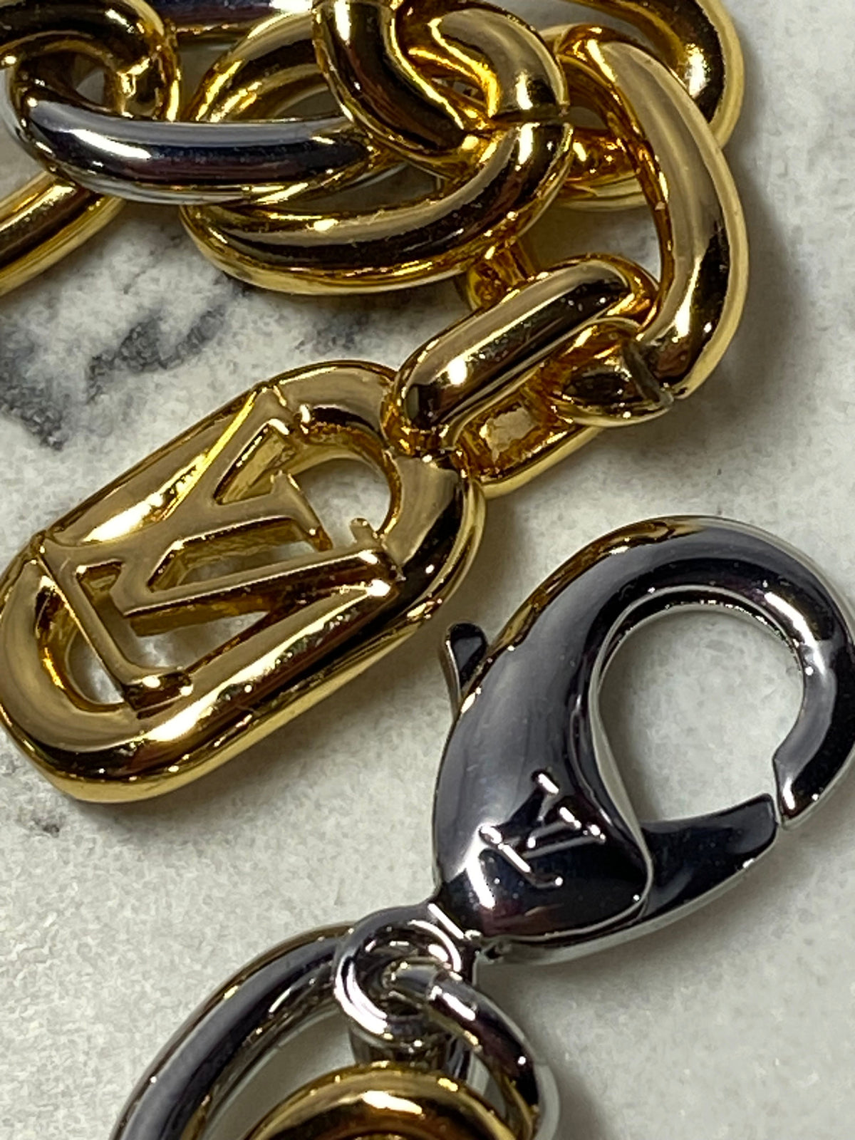 LOUIS VUITTON Gold & Silver Bracelet - USED