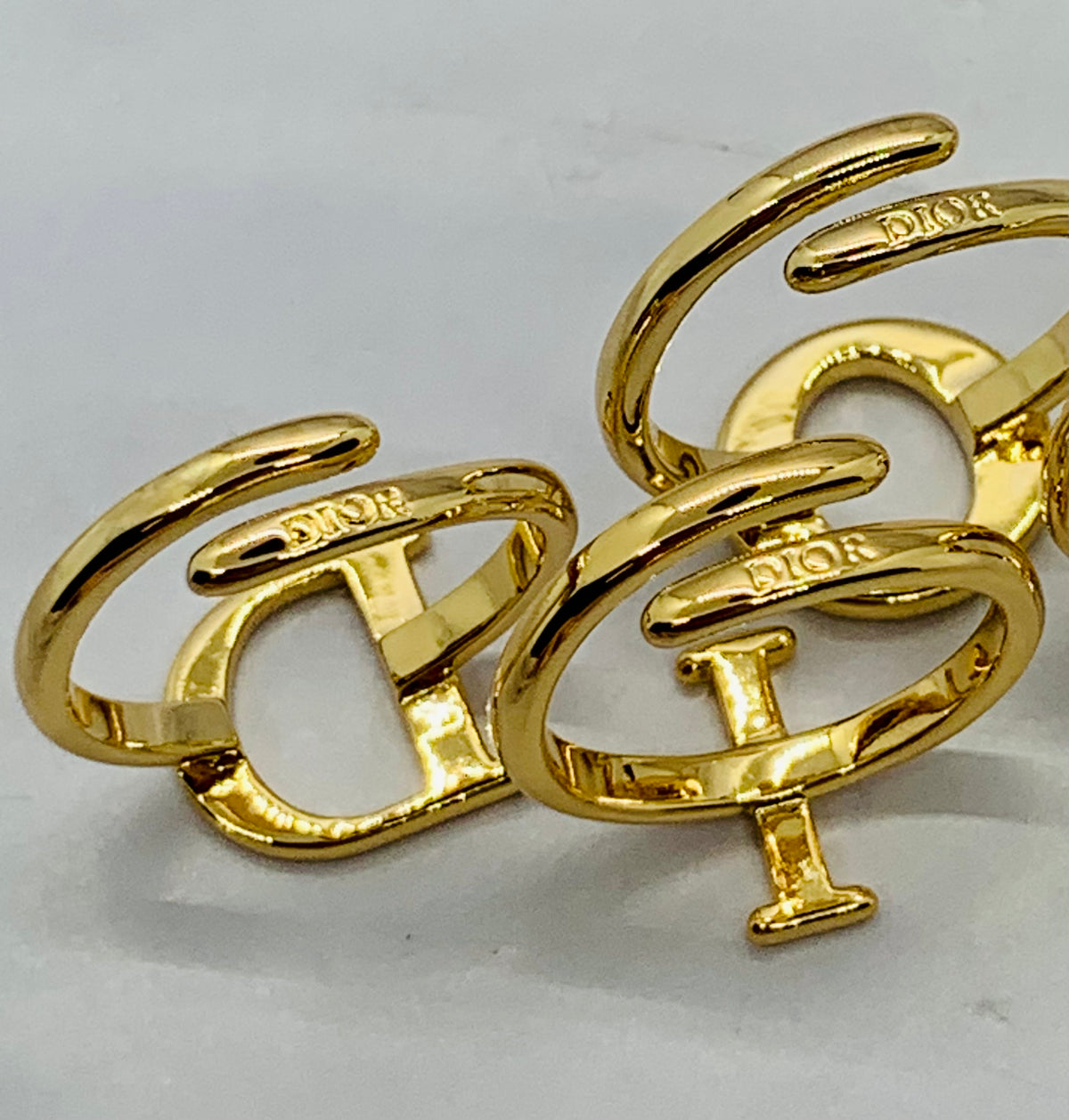 CHRISTIAN DIOR Statement 4 Ring Set - Pre owned
