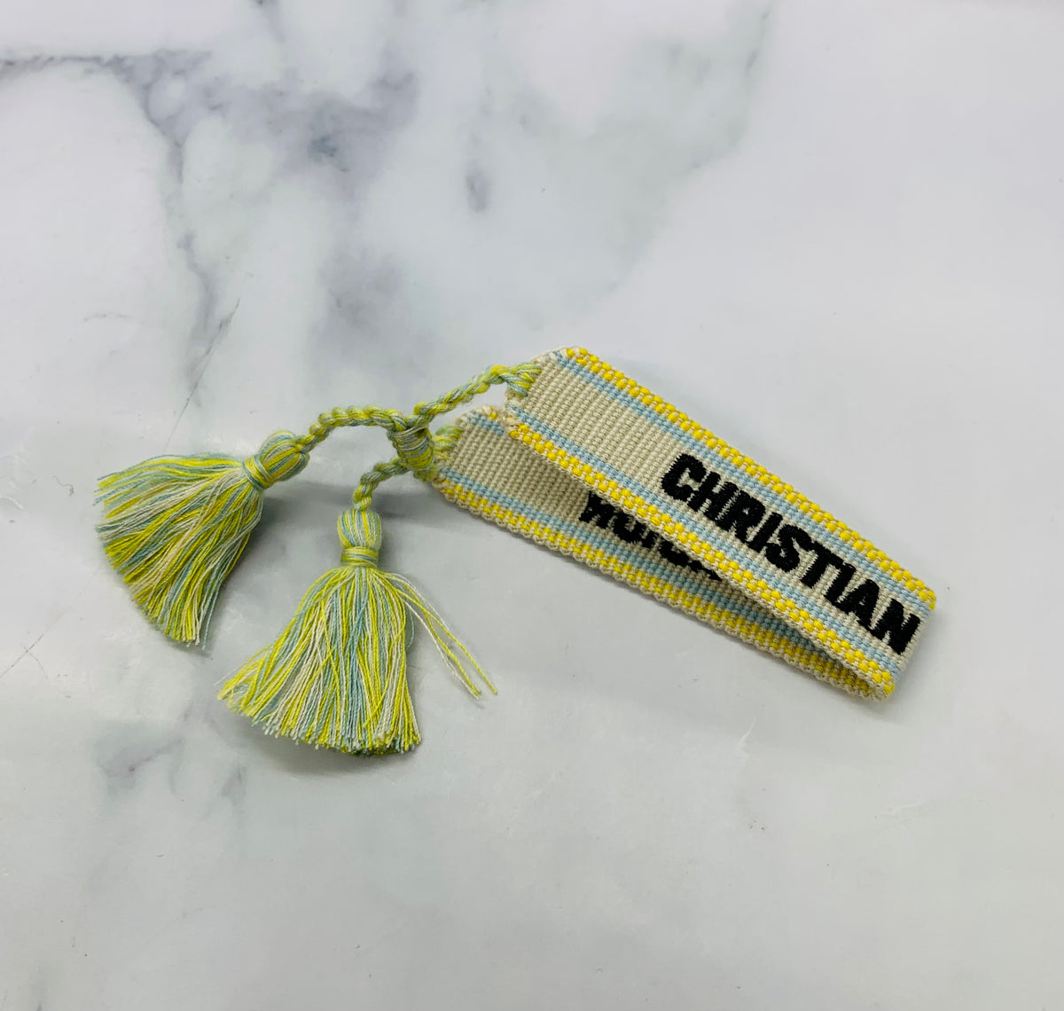 CHRISTIAN DIOR Fabric Friendship Bracelet - Pre owned