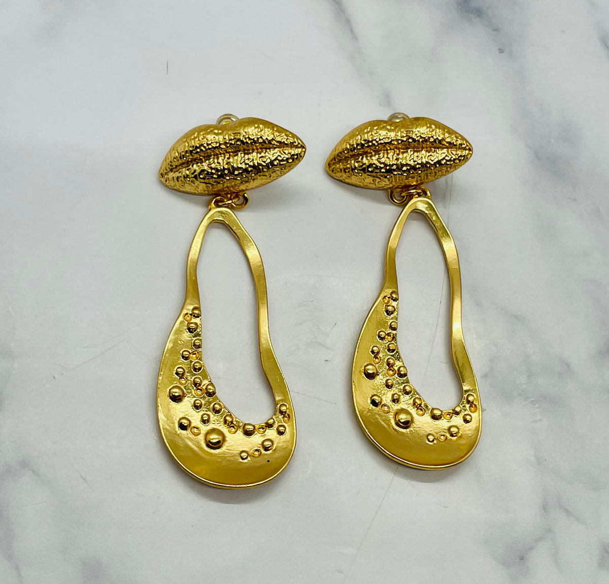SCHIAPARELLI Statement Pendant Earrings - Pre owned