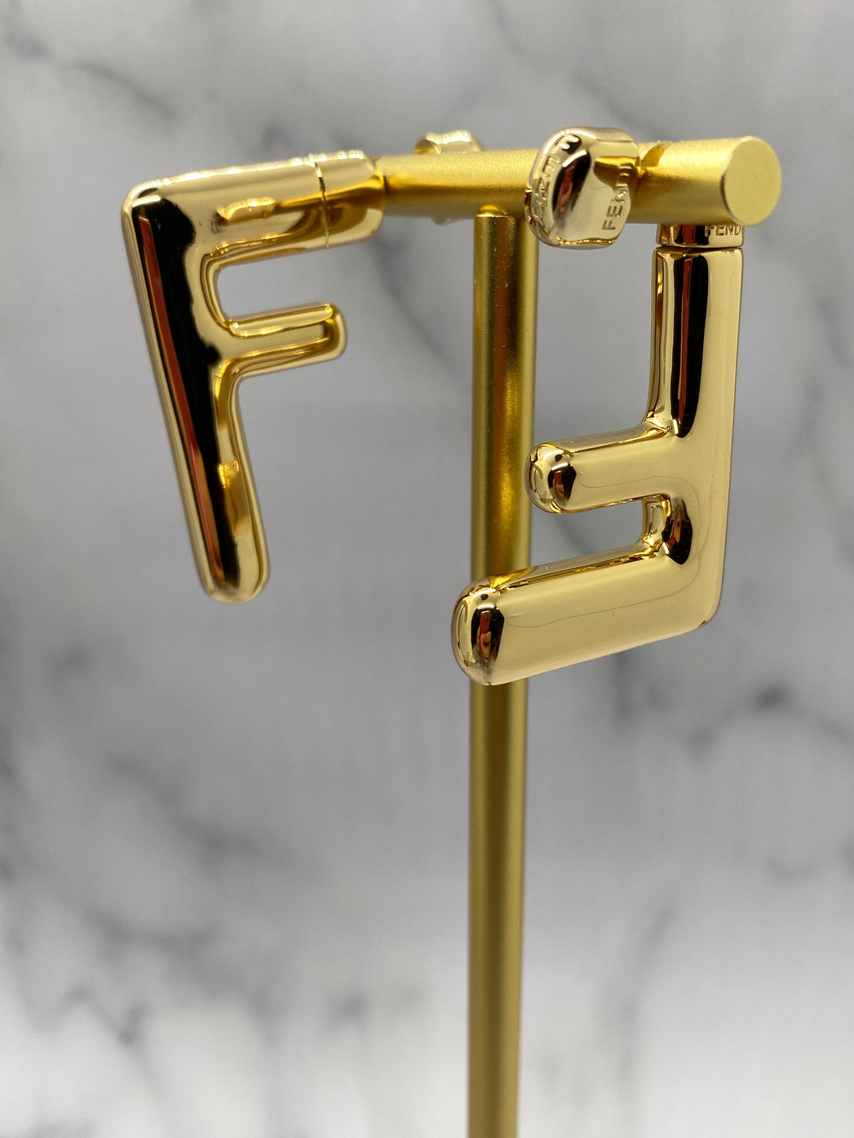 FENDI F Gold Metal Earrings - Pre owned