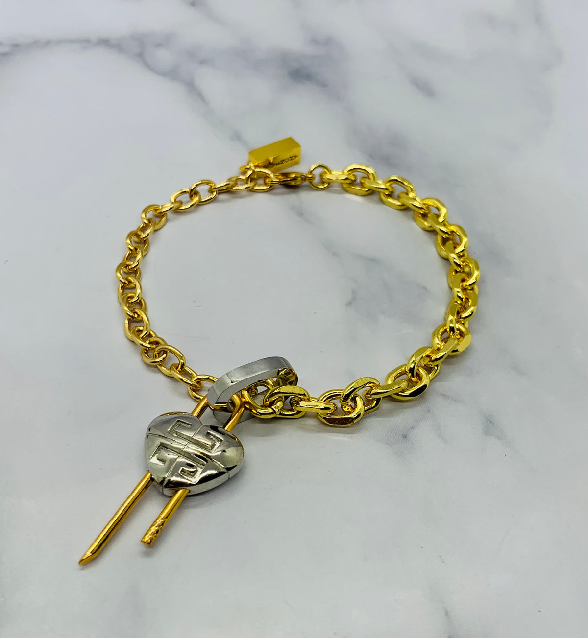 GIVENCHY Heart Lock Bracelet - Pre owned