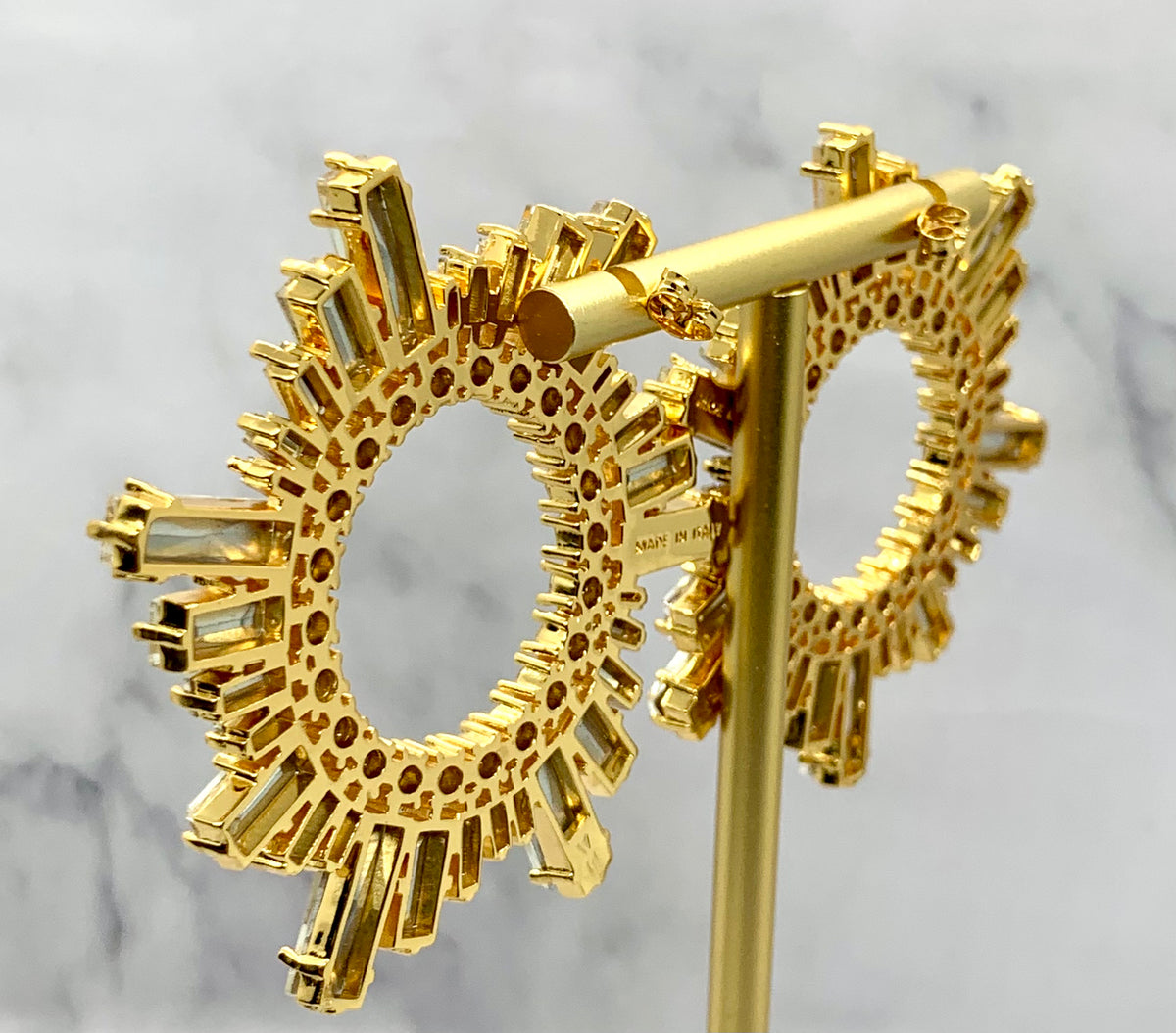 Amina Muaddi Rhinestone Earrings - Pre owned