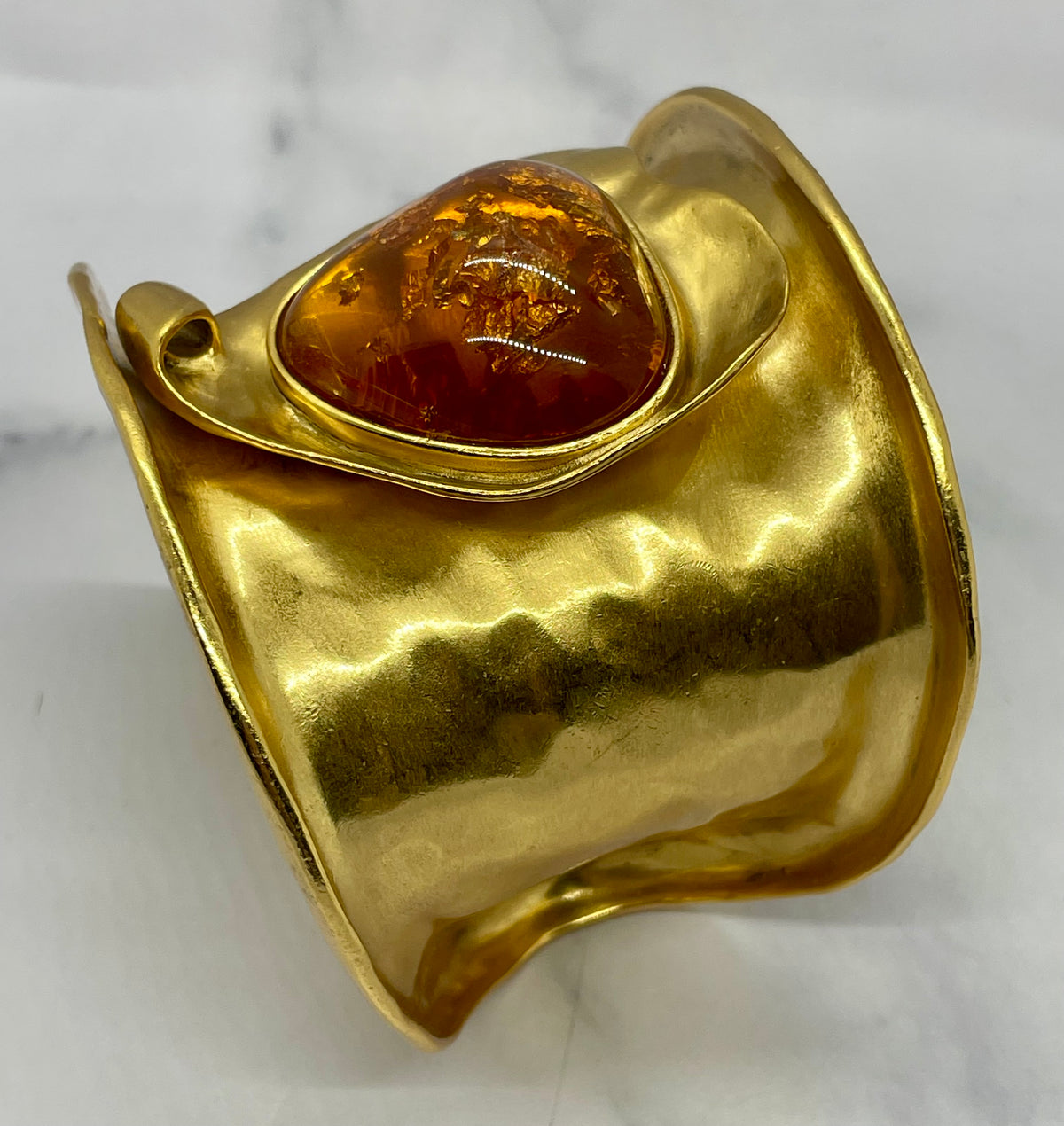 YSL YVES SAINT LAURENT Amber Cuff Bracelet - Pre owned