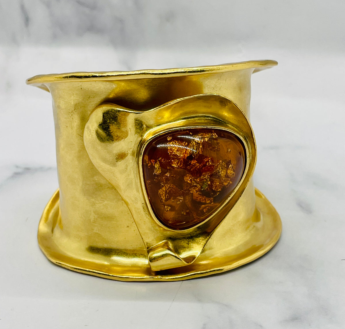 YSL YVES SAINT LAURENT Amber Cuff Bracelet - Pre owned
