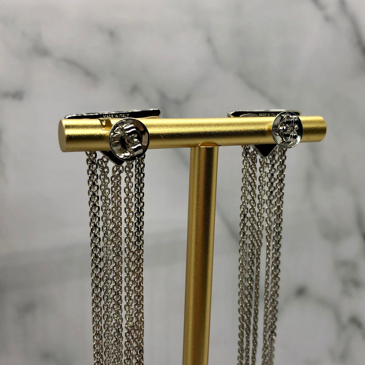 PRADA Long Fringe Earrings - USED