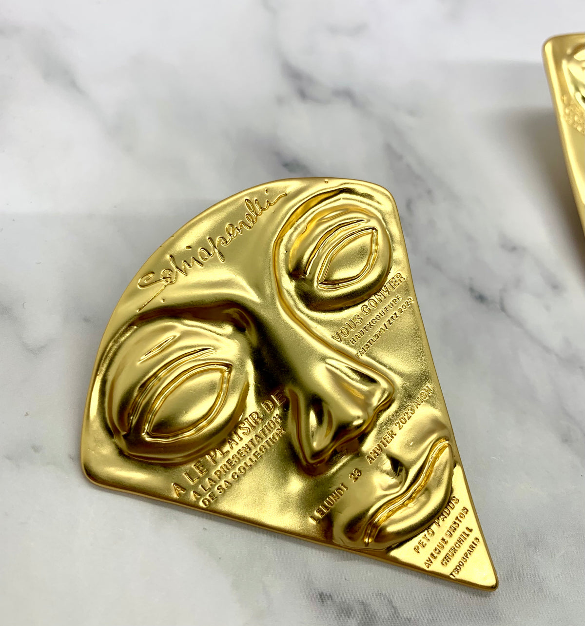 SCHIAPARELLI Rare Statement Face Earrings - Pre owned
