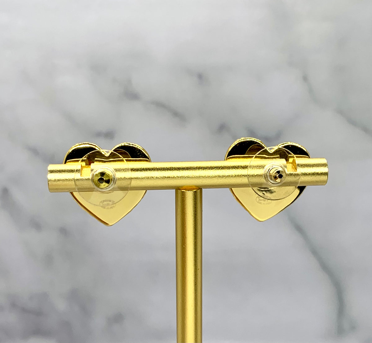 CHANEL CC Heart Earrings - Pre owned