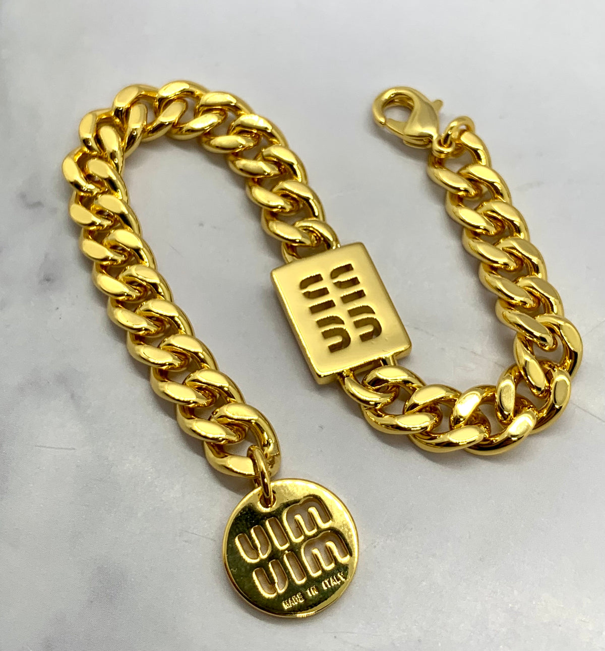 MIU MIU Monogram Chain Bracelet - Pre owned