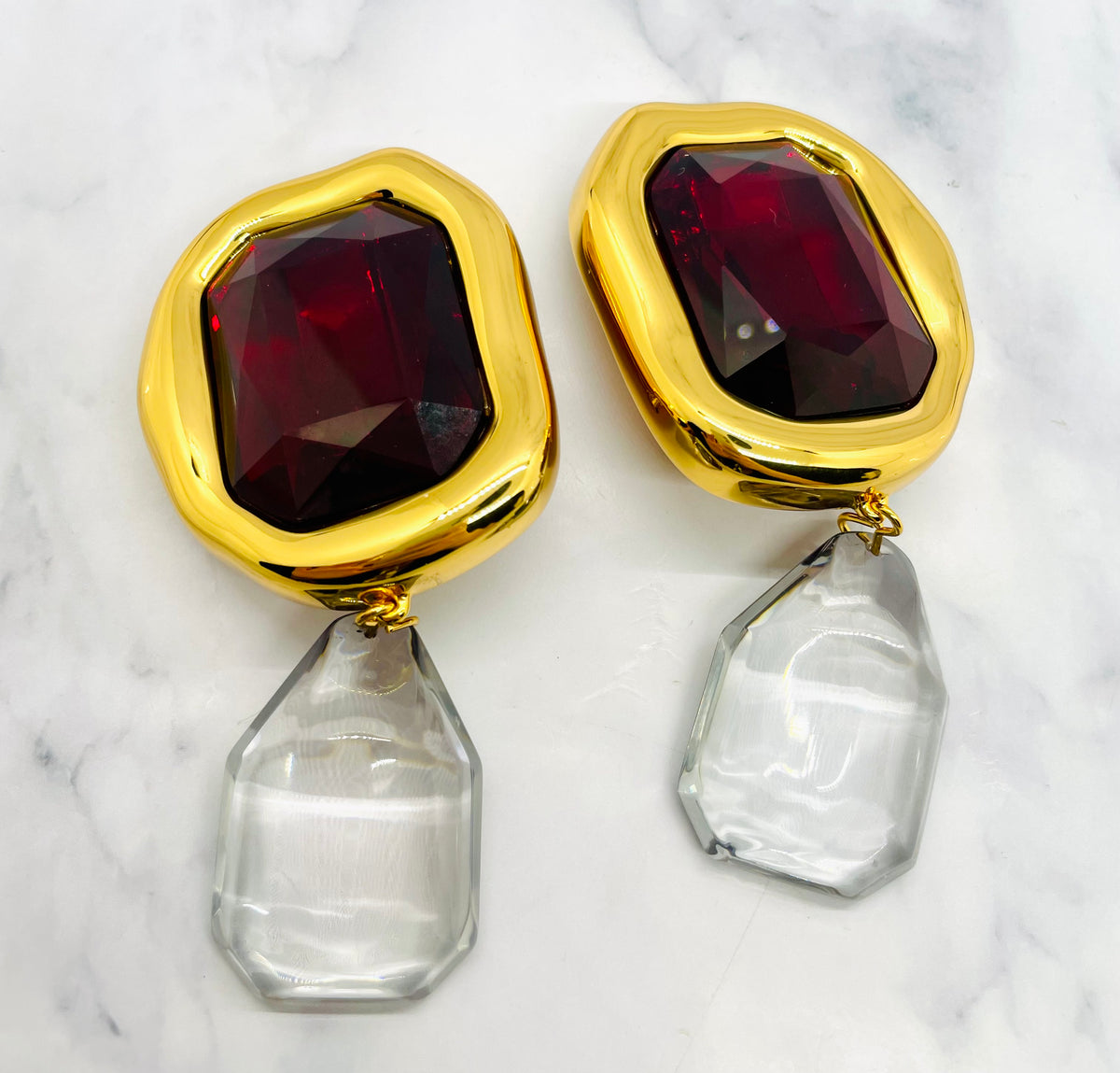 GIVENCHY Statement Pendant Clip On Earrings - Pre owned