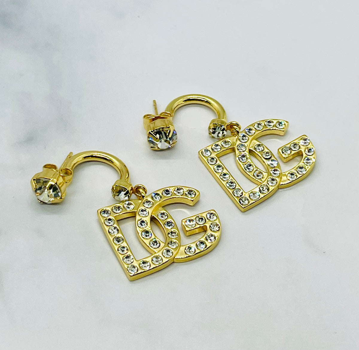 DOLCE & GABBANA Rhinestone Earrings - Pre owned