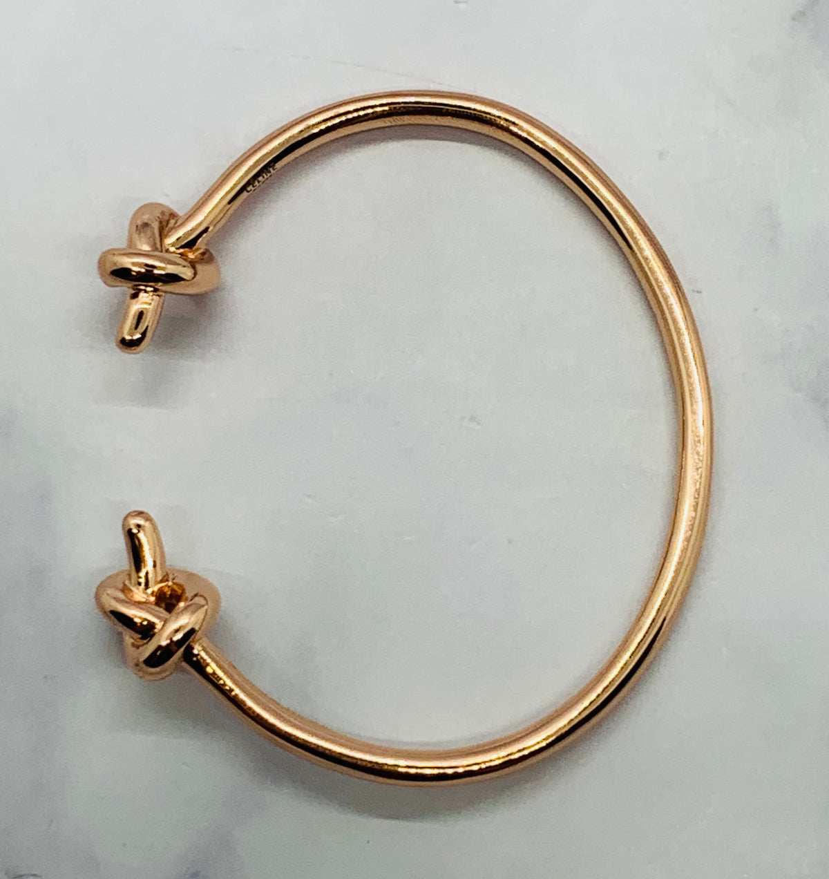 CELINE Rose Gold Knot Bangle Bracelet - Pre owned