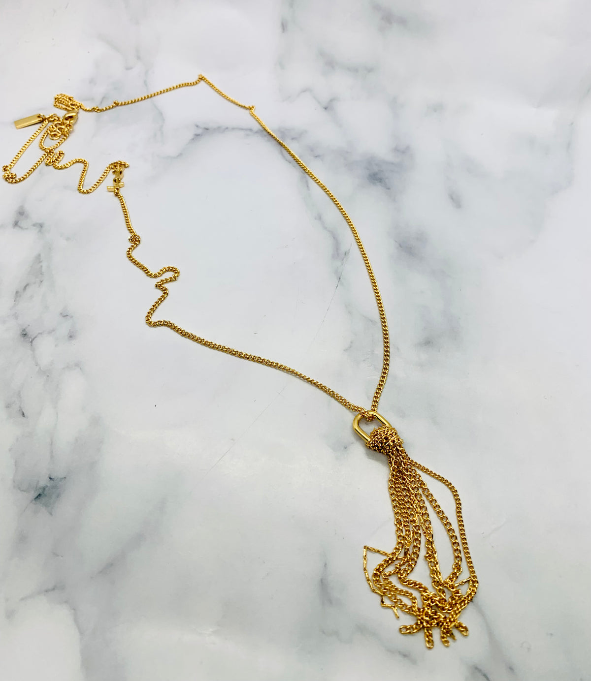 YSL YVES SAINT LAURENT Tassel Necklace - Pre owned