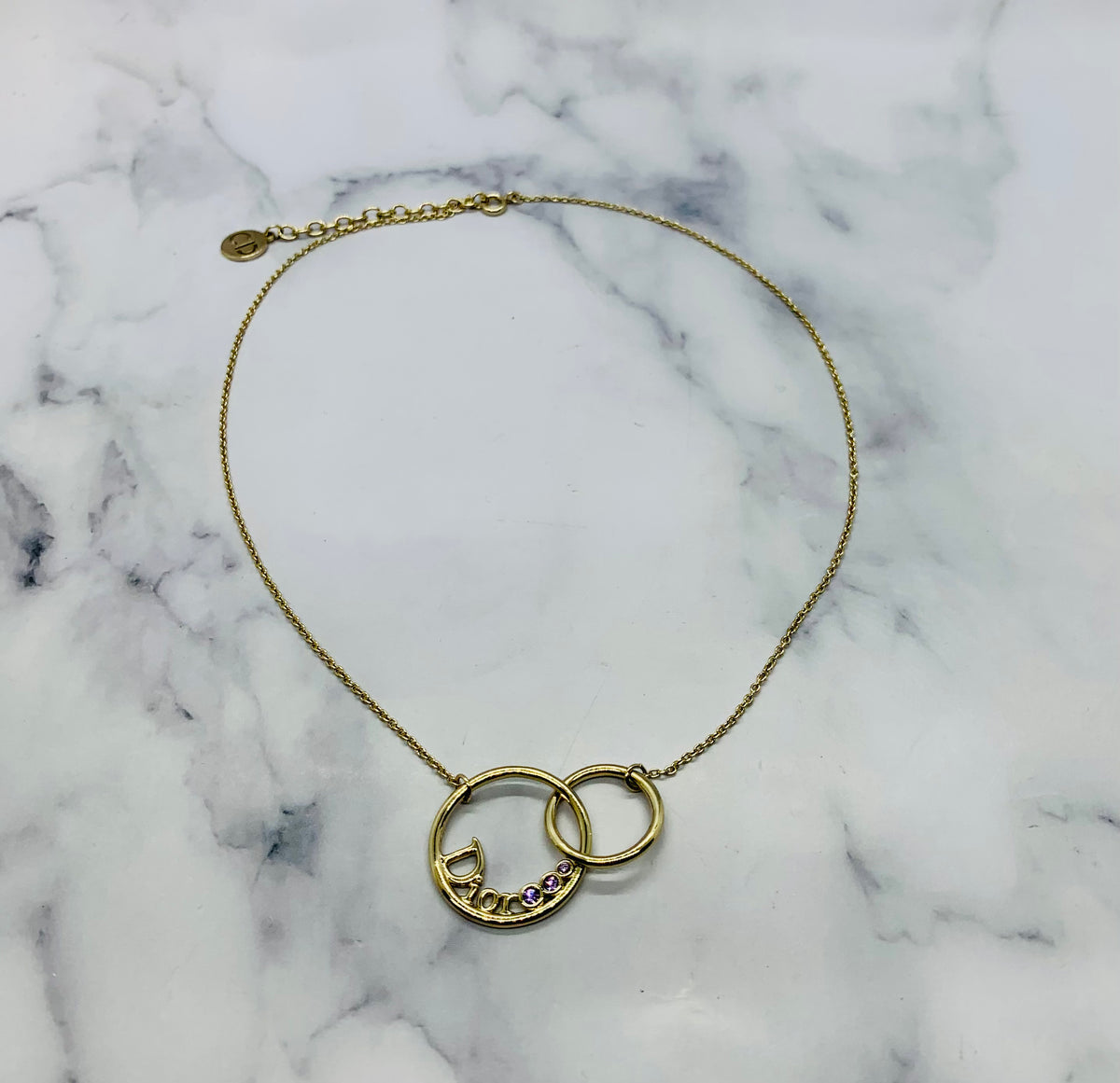 CHRISTIAN DIOR Vintage Rhinestone Necklace - Pre owned