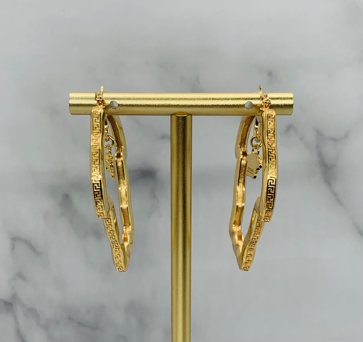 VERSACE Medusa Outline Hoop Earrings - Pre owned