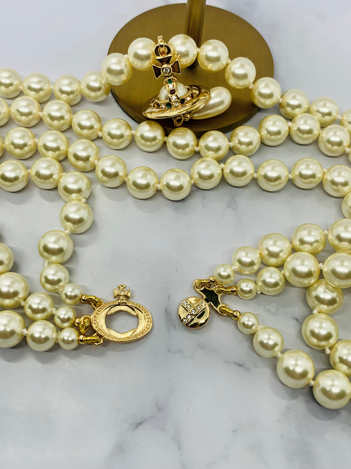 VIVIENNE WESTWOOD Pearl Statement Necklace - Pre owned