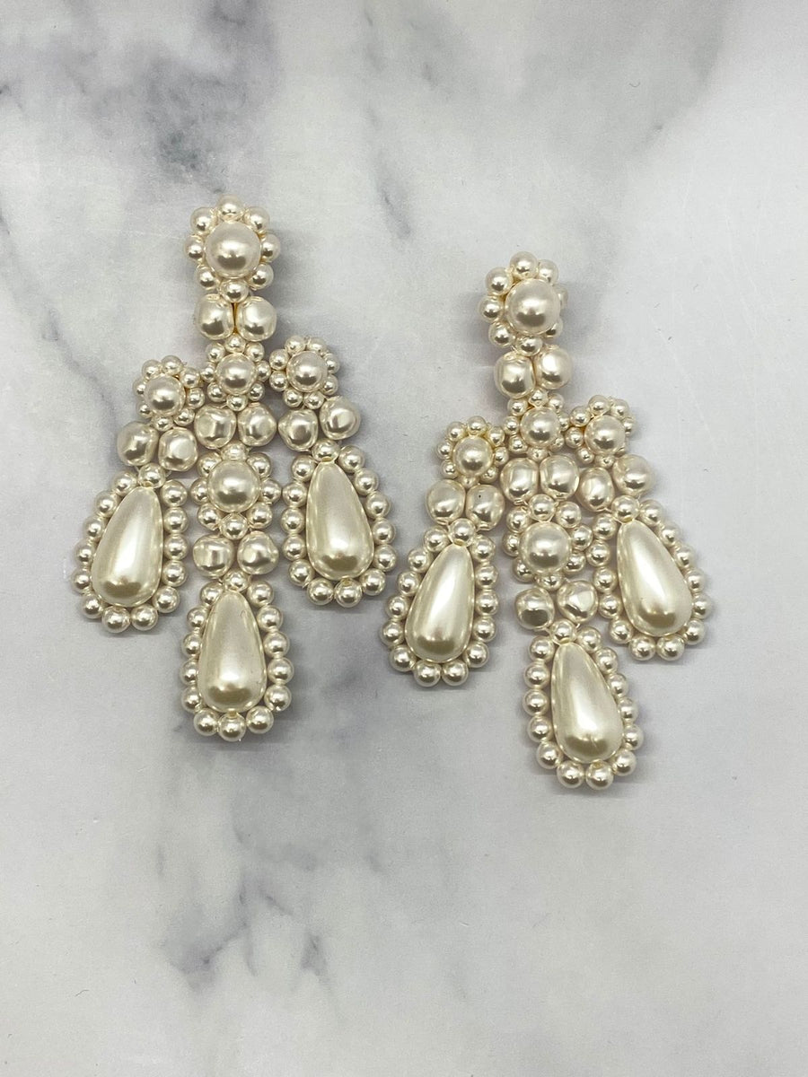SIMONE ROCHA Pearl Statement Earrings - Pre owned