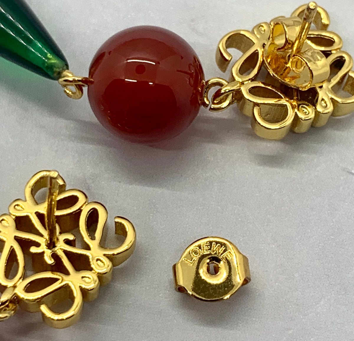LOEWE Colorful Pendant Earrings - Pre owned
