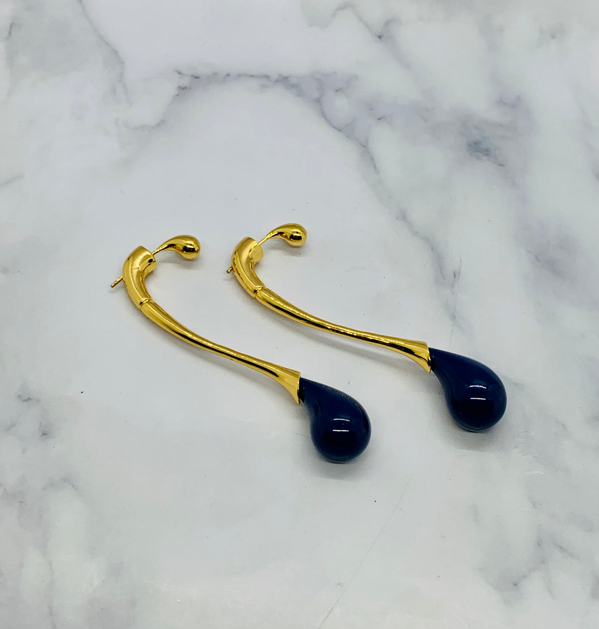 BOTTEGA VENETA Drop earrings with lapis lazuli - Pre owned