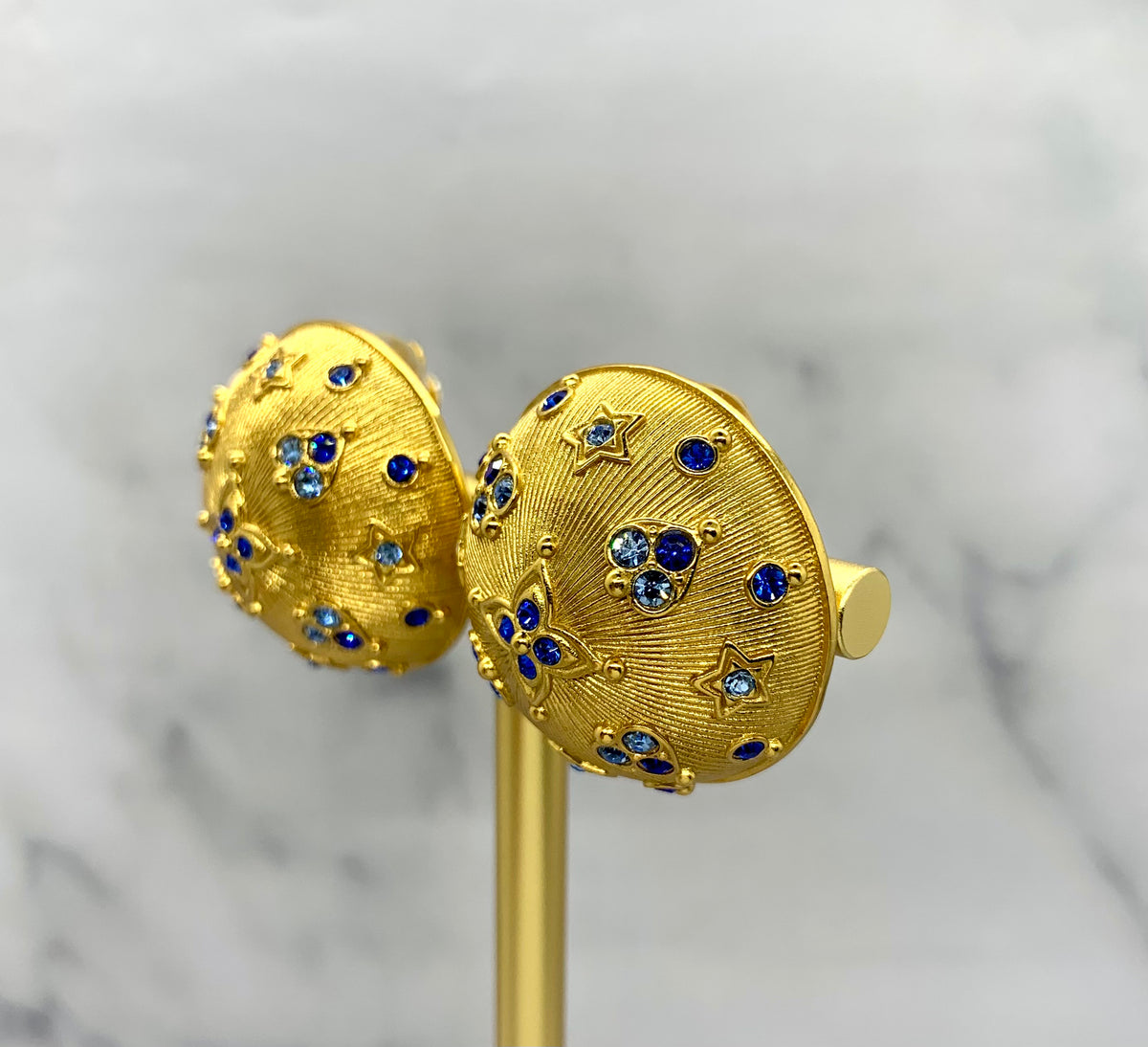 GOOSSENS Paris Clip On Dome Earrings - USED