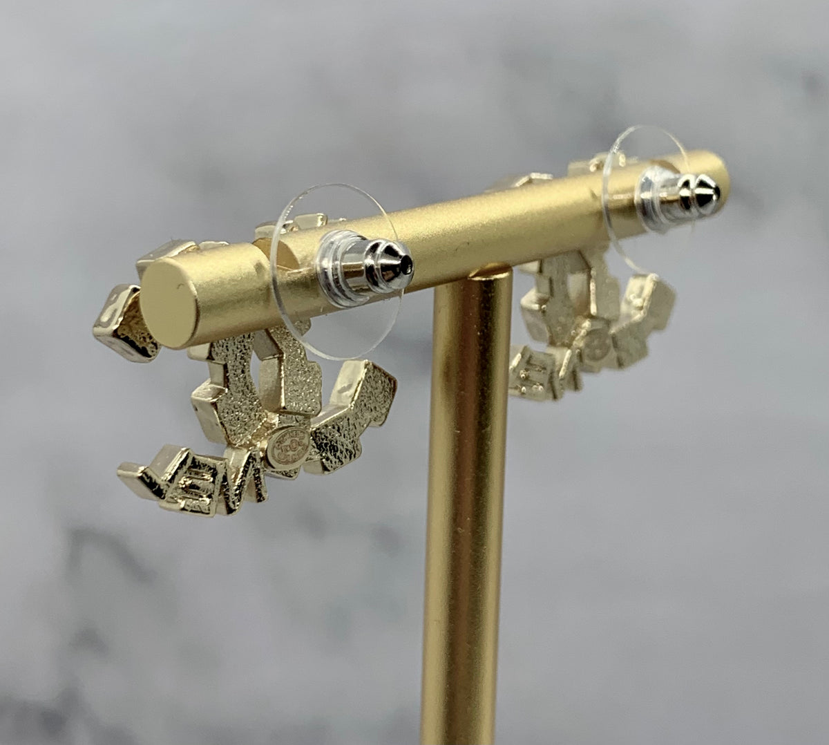 CHANEL CC Rhinestone Earrings - Pre owned
