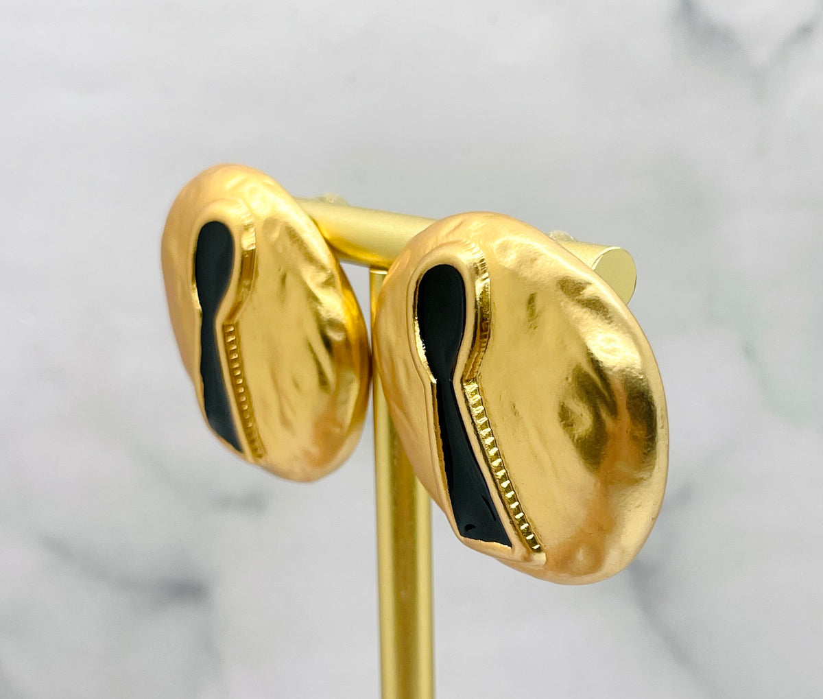 SCHIAPARELLI Keyhole Statement Earrings - Pre owned