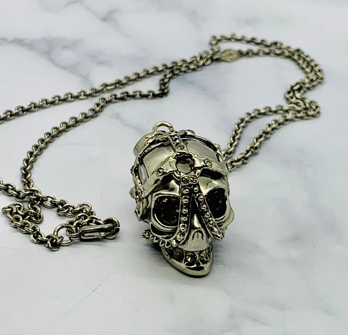 ALEXANDER MCQUEEN Skull Pendant Necklace - Pre owned