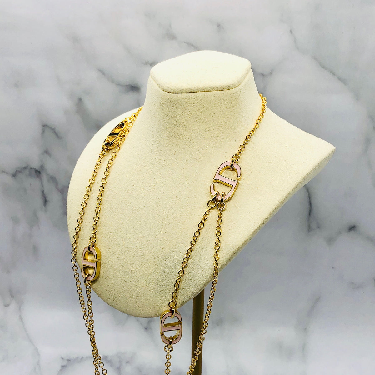 CHRISTIAN DIOR CD Layered Necklace - Pre owned