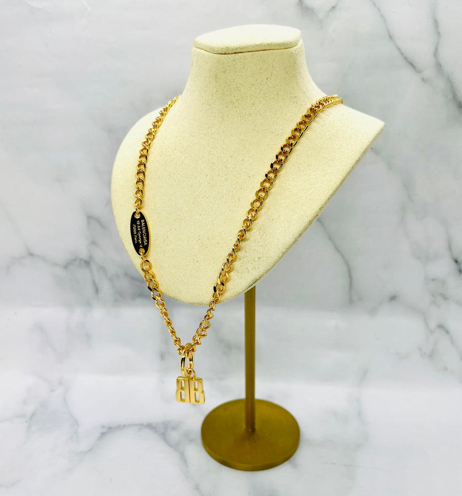 BALENCIAGA B Chain Necklace - Pre owned