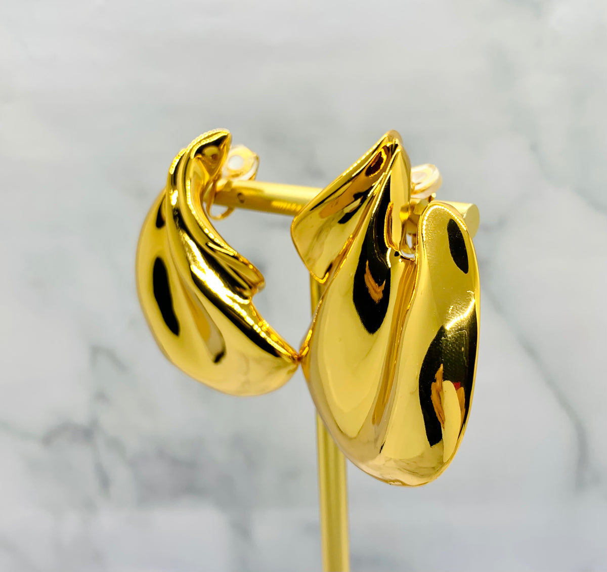 YSL YVES SAINT LAURENT Clip On Statement Earrings - Preowned