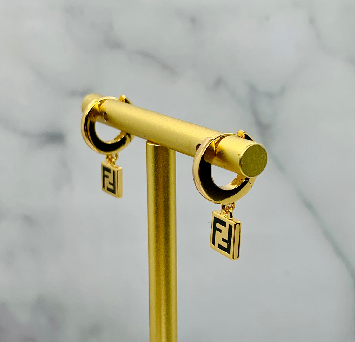 FENDI FF Pendant Earrings - Pre owned /