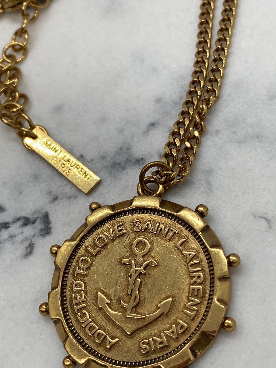 YSL SAINT LAURENT Addicted to Love Necklace - Used