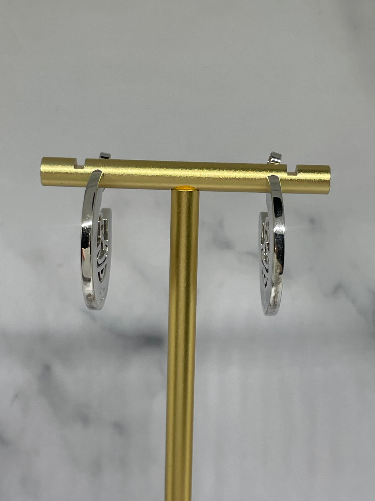 Vivienne Westwood - Teal Orb Hoop Earrings - Pre owned