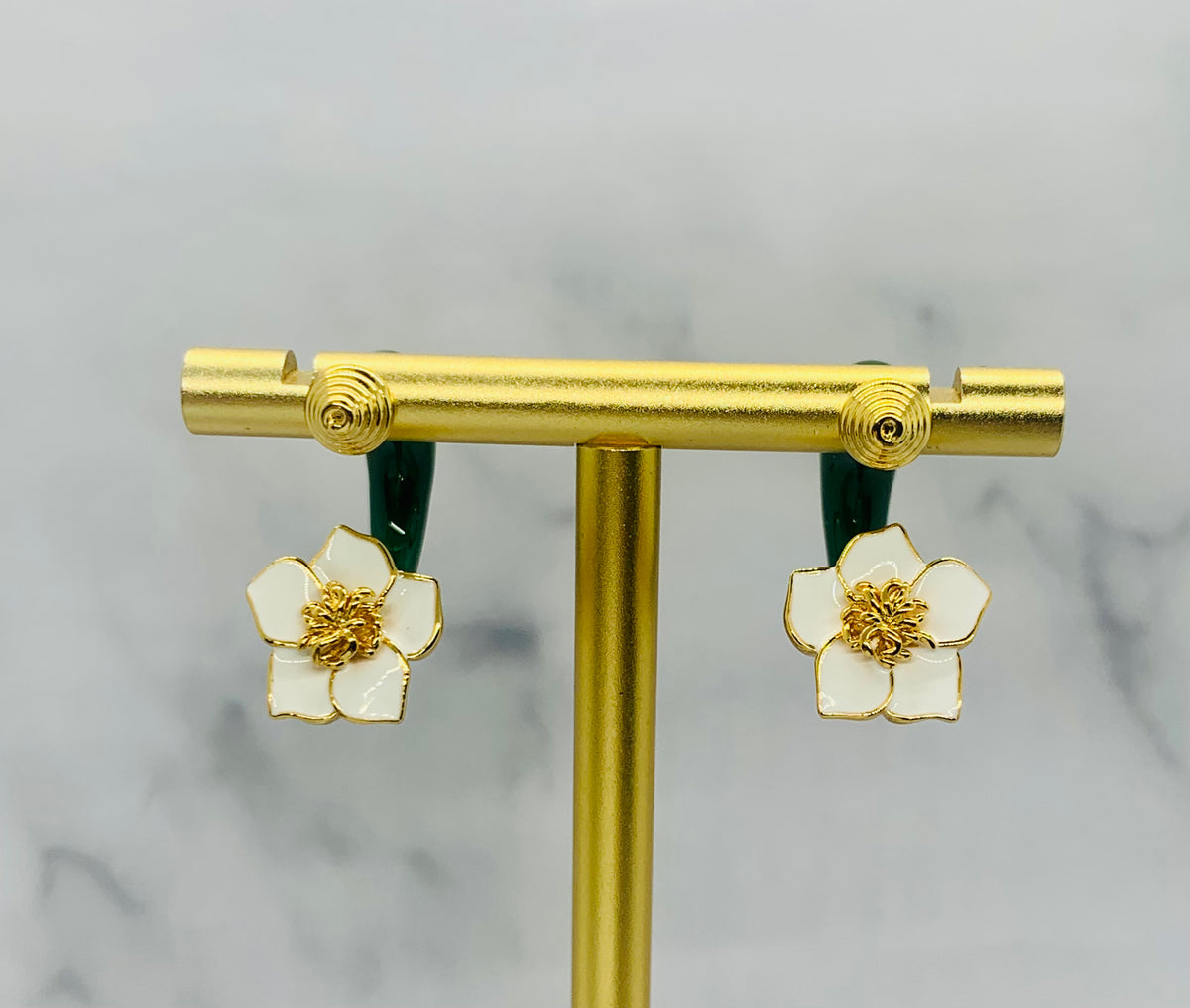 BOTTEGA VENETA Flower Earrings - Pre owned