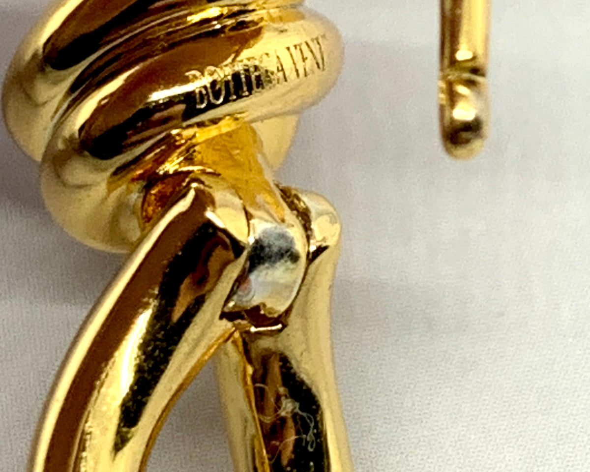BOTTEGA VENETA Knot Hoop Earrings - Pre owned