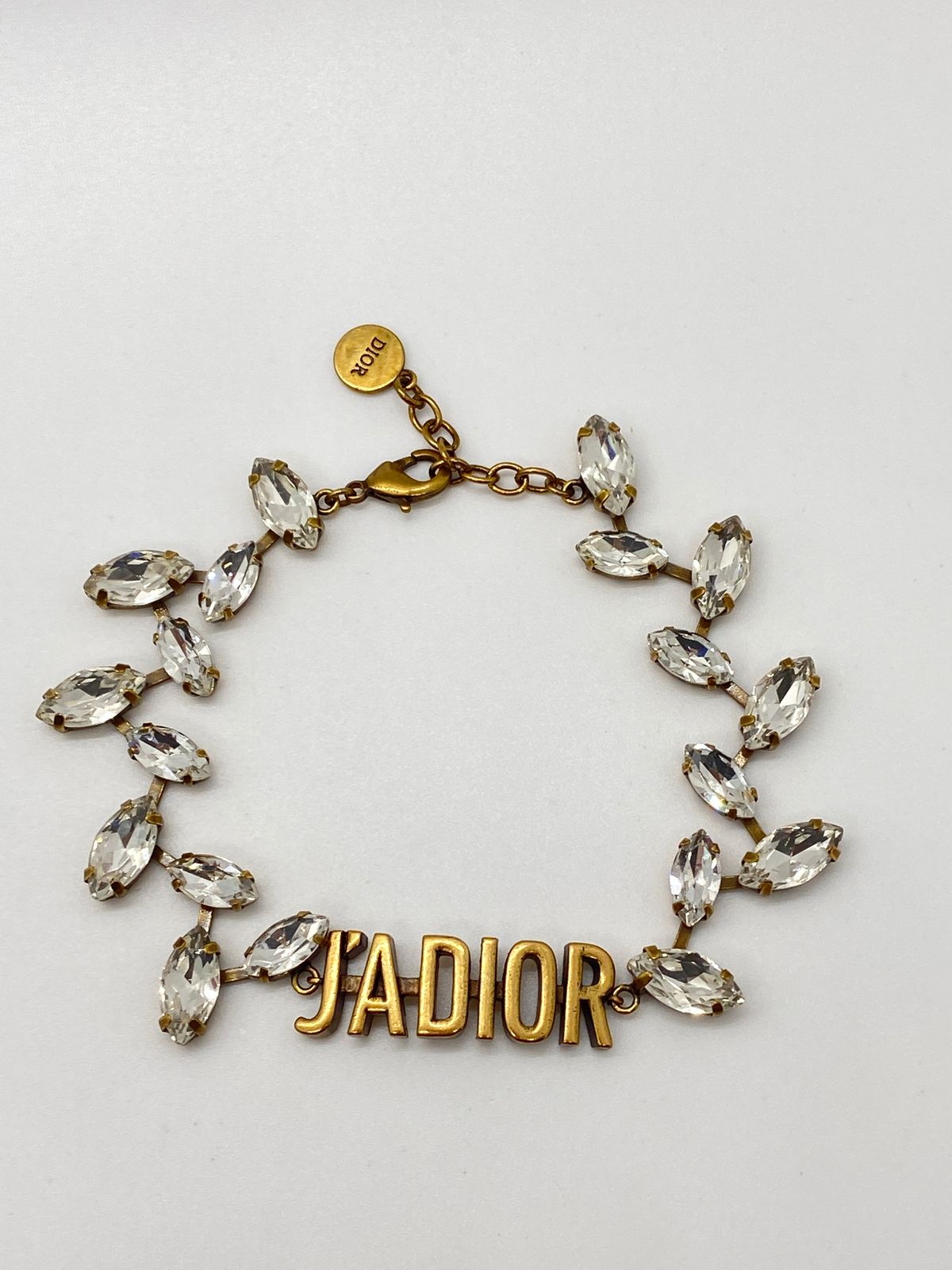 CHRISTIAN DIOR J'Adior Crystal Trim Bracelet - Pre owned
