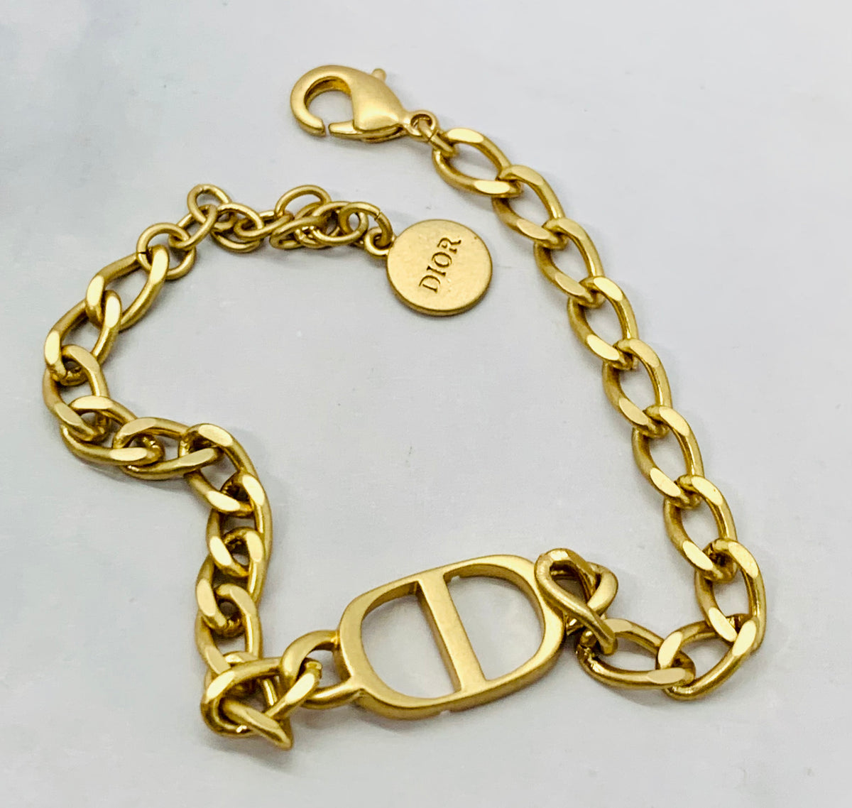CHRISTIAN DIOR CD Chain Bracelet - Pre owned
