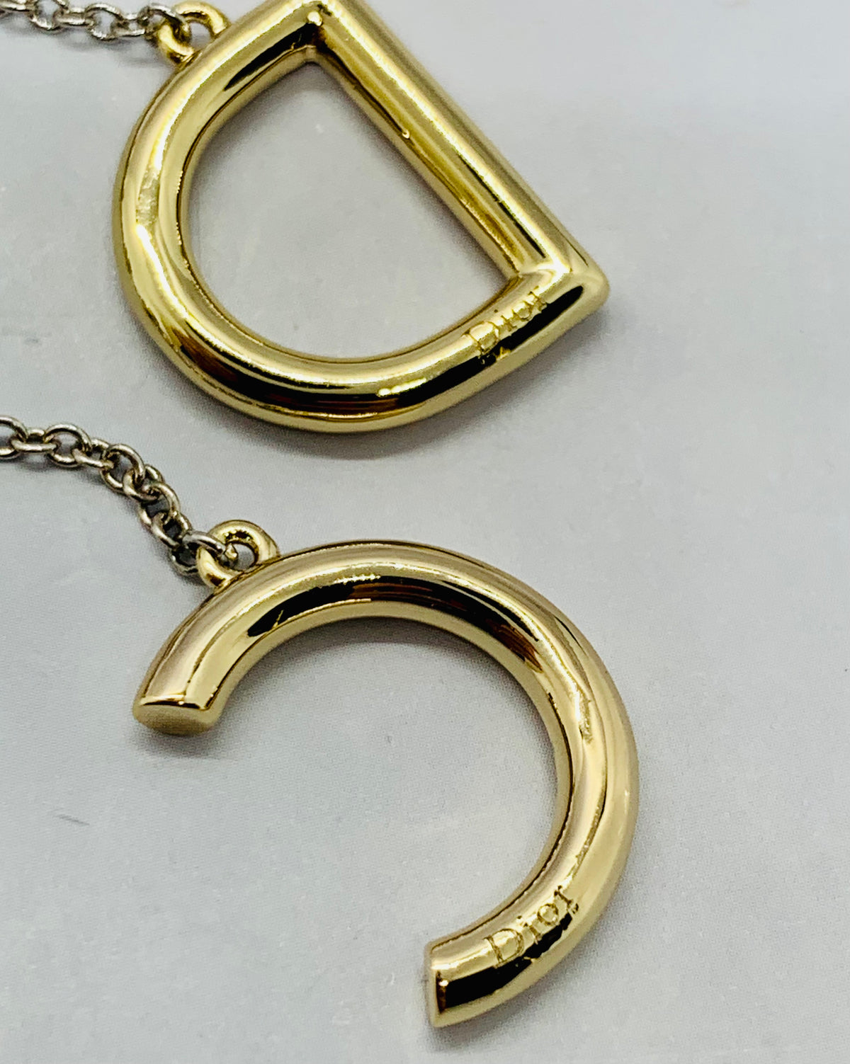CHRISTIAN DIOR CD Pendant Earrings - Pre owned