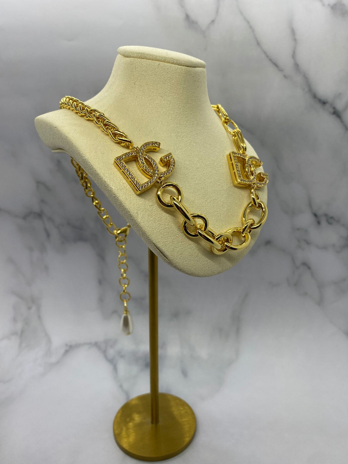 DOLCE & GABBANA Gold Statement Necklace - Pre owned