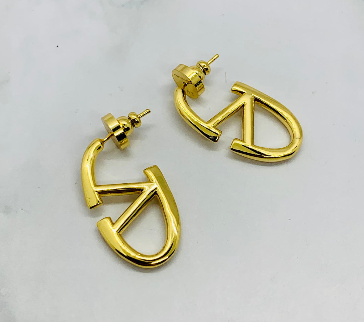VALENTINO V Hoop Earrings - Pre owned