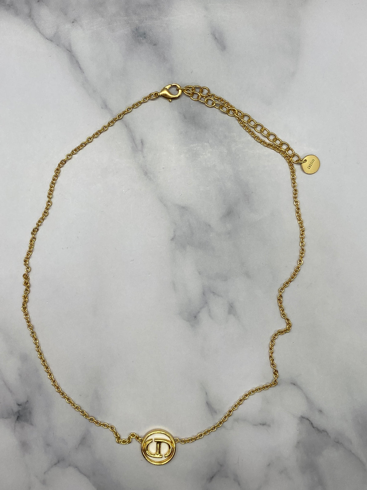 CHRISTIAN DIOR CD Charm Necklace - Pre owned