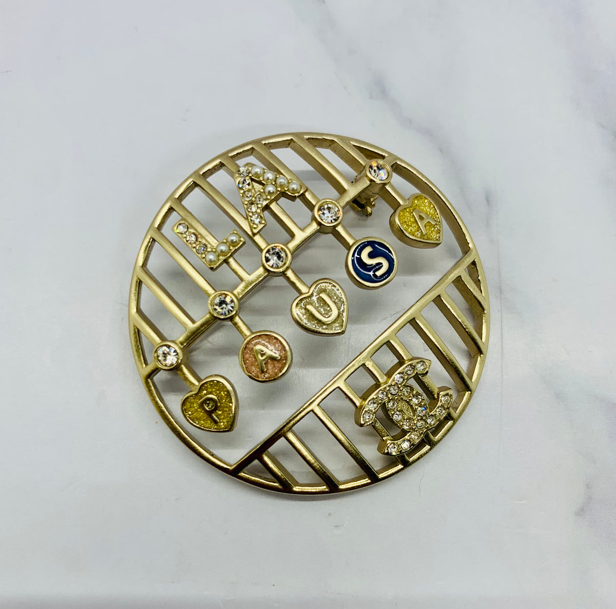 CHANEL CC La Pausa Brooch Pin - Damaged