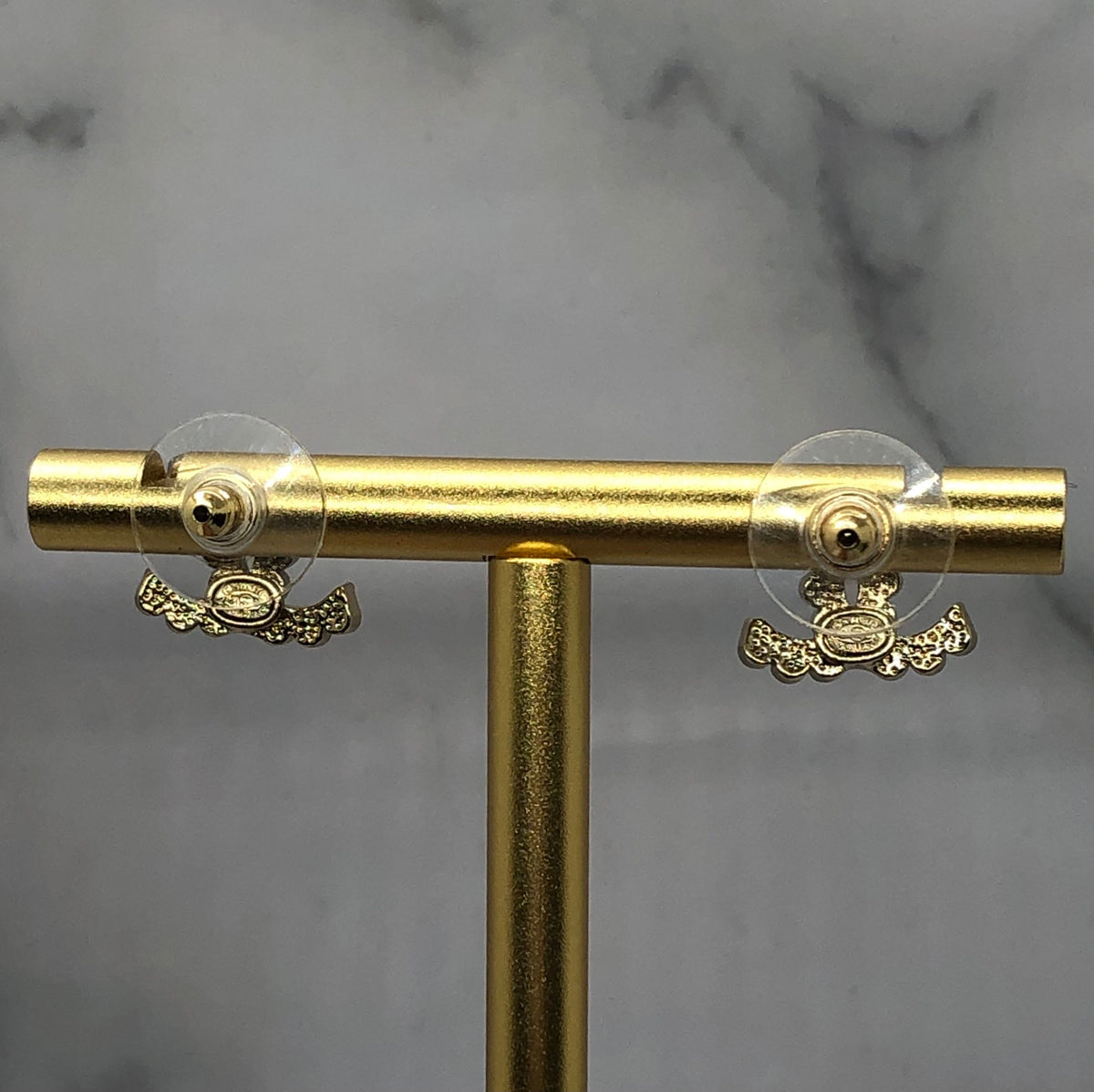 CHANEL CC Rhinestone Earrings - Pre owned