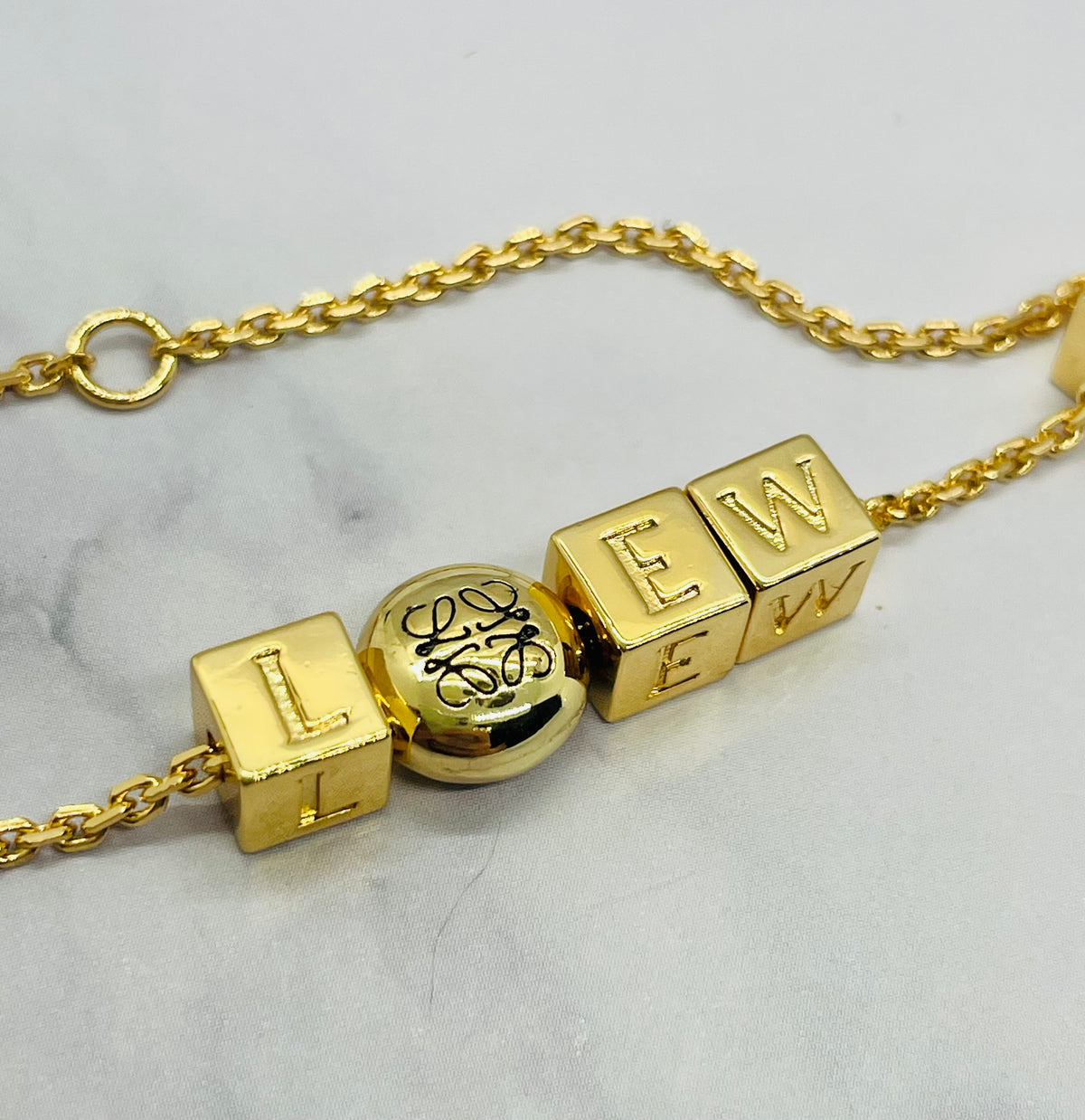 LOEWE Monogram Charm Bracelet - Pre owned