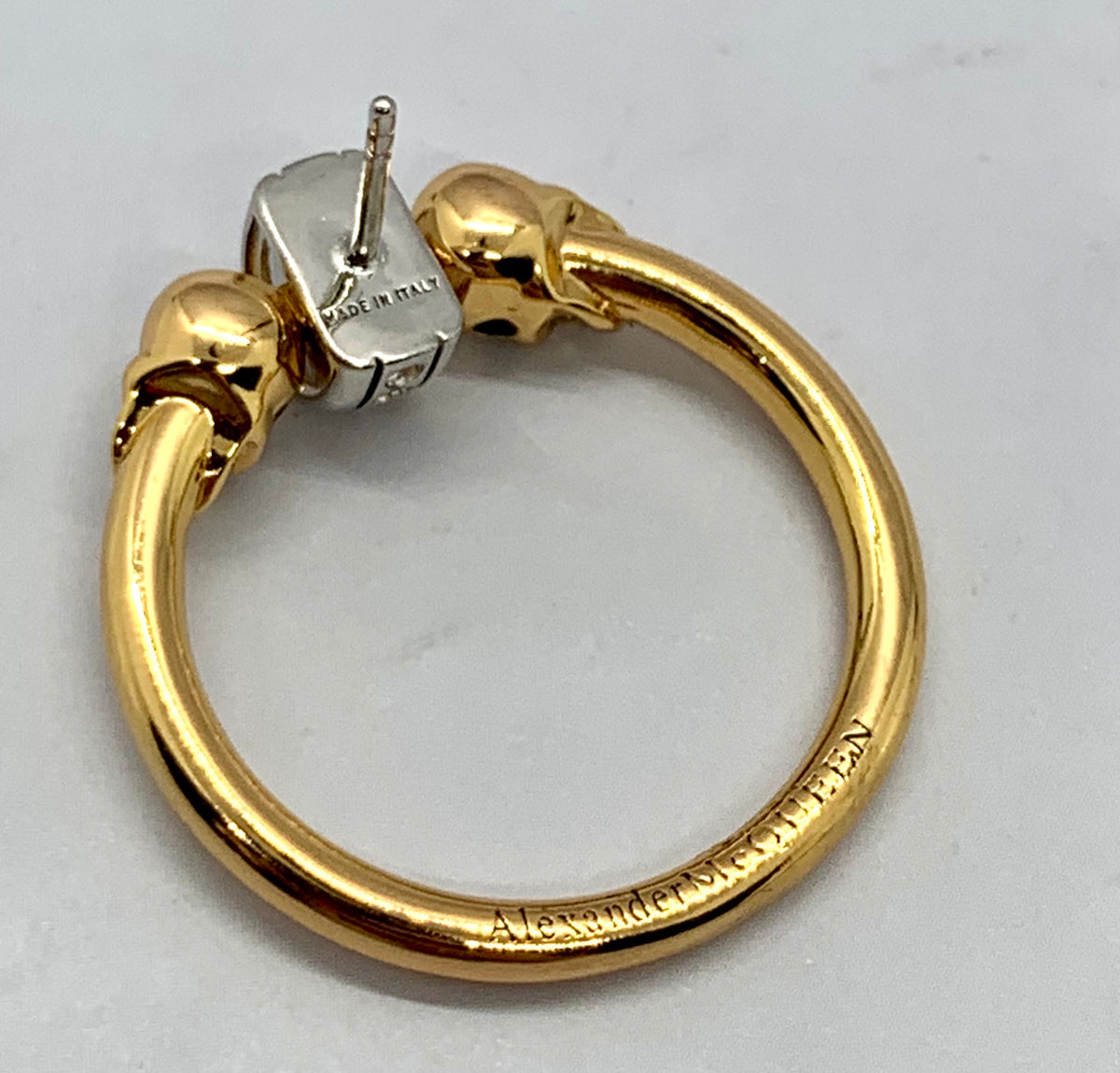 ALEXANDER MCQUEEN Skull Hoop Earrings - Pre owned