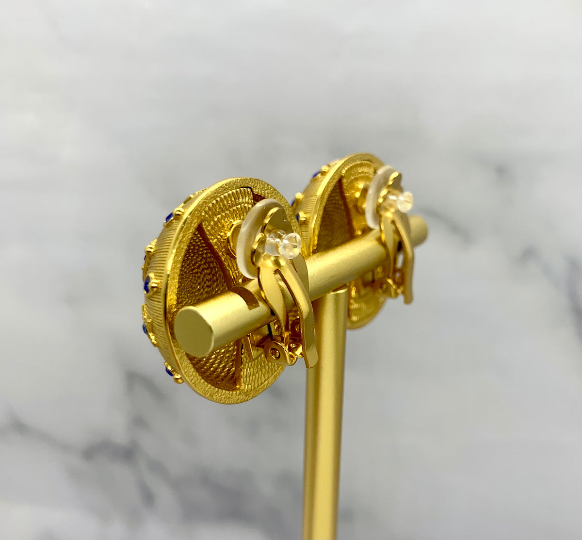GOOSSENS Paris Clip On Dome Earrings - USED